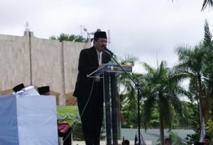 Jubir HTI orasi politik di MFK Kalsel