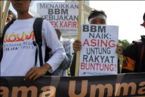 HTI Aceh Aksi tolak kenaikan BBM7