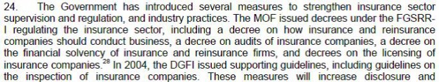 poin 24 Undertaking Insurance Reform and Restructuring